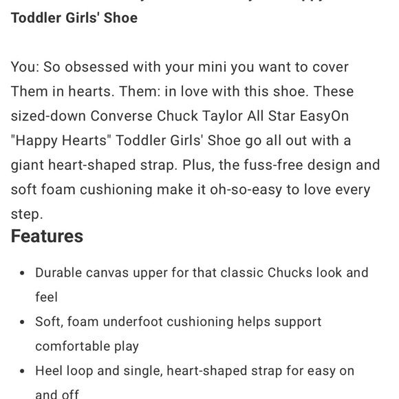 Converse Blue Sneakers with Playful Heart Design baby size 3 - Picture 7 of 7